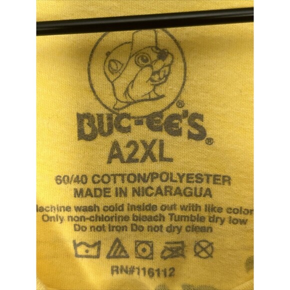 Buc-ee’s Shirt 2XL Beaver Greetings from Florida bucees yellow oversized Tee - Picture 3 of 3
